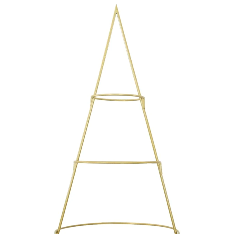 vidaXL Metāla Ziemassvētku koks Zelts 210 cm Pulverkrāsots tērauds