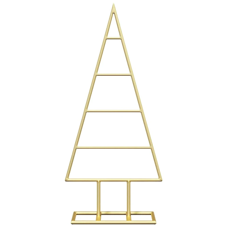 vidaXL Metāla Ziemassvētku koks Zelts 60 cm Pulverkrāsots tērauds