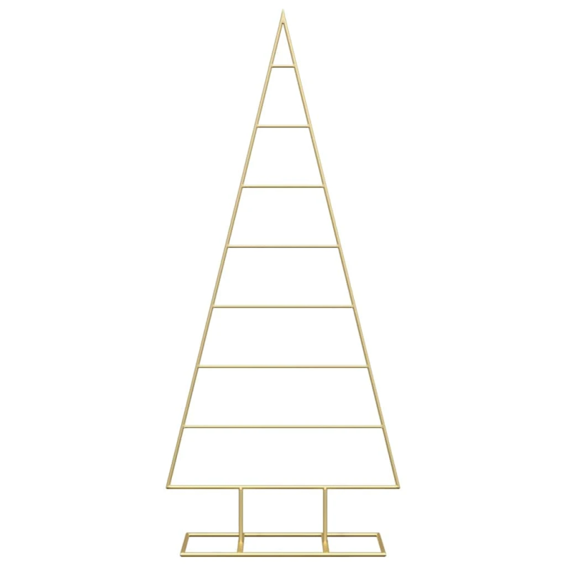 vidaXL Metāla Ziemassvētku koks Zelts 125 cm Pulverkrāsots tērauds