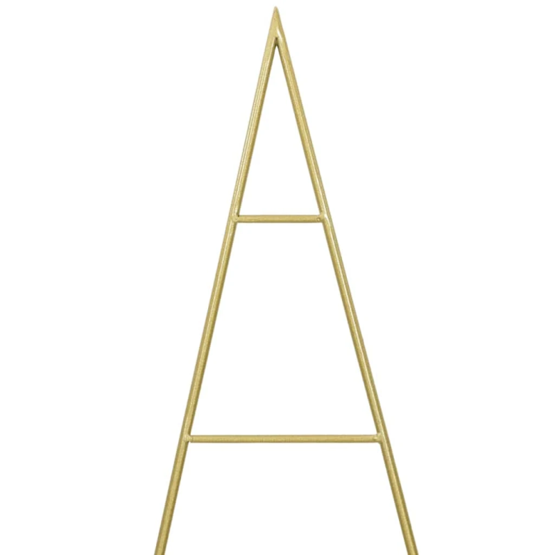 vidaXL Metāla Ziemassvētku koks Zelts 150 cm Pulverkrāsots tērauds