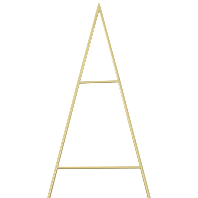 vidaXL Metāla Ziemassvētku koks Zelts 210 cm Pulverkrāsots tērauds