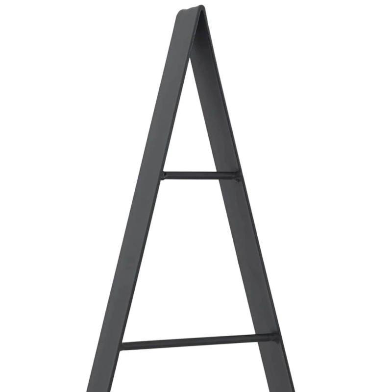 vidaXL Metāla Ziemassvētku koks ar statīvu Melna 125,5 cm Tērauds