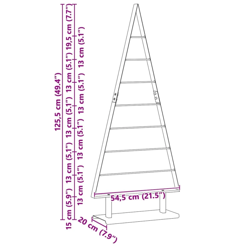 vidaXL Metāla Ziemassvētku koks ar statīvu Melna 125,5 cm Tērauds
