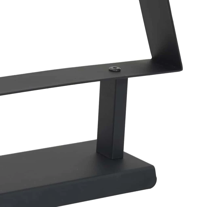 vidaXL Metāla Ziemassvētku koks ar statīvu Melna 125,5 cm Tērauds