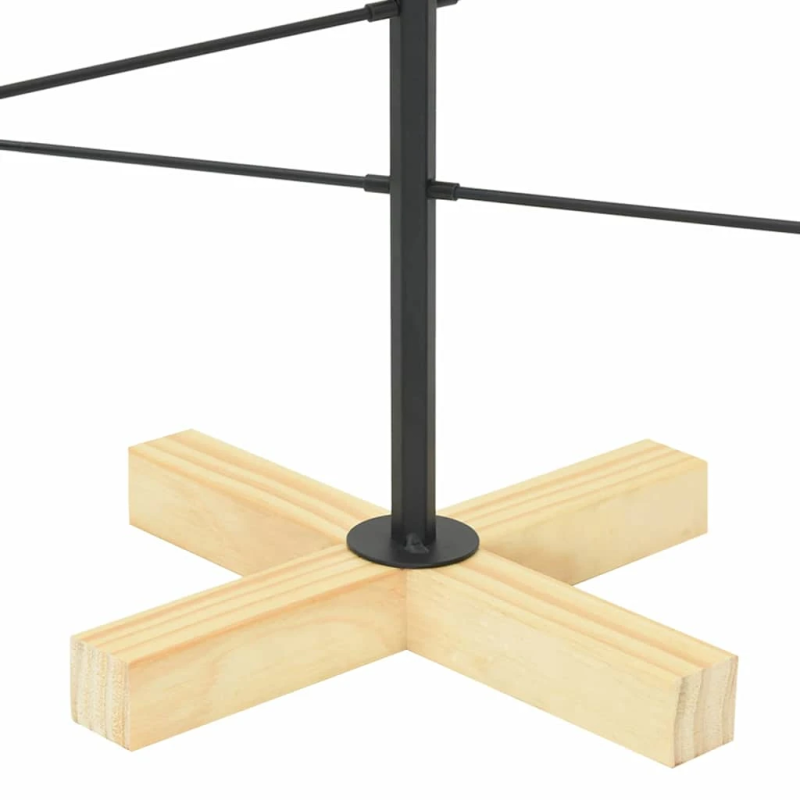 vidaXL Metāla Ziemassvētku koks Melna 90 cm Pulverkrāsots tērauds