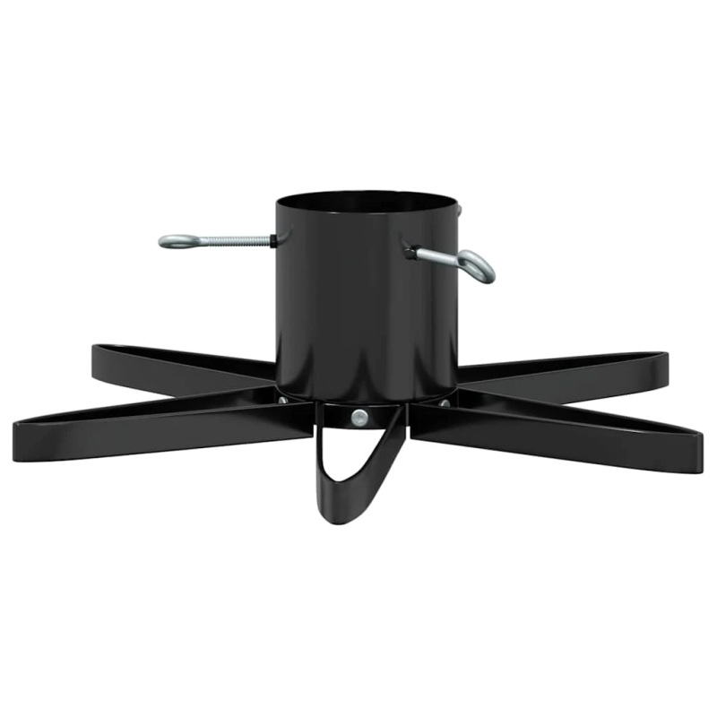 vidaXL Ziemassvētku eglītes statīvs Melna 49 x 49 x 15,5 cm Tērauds