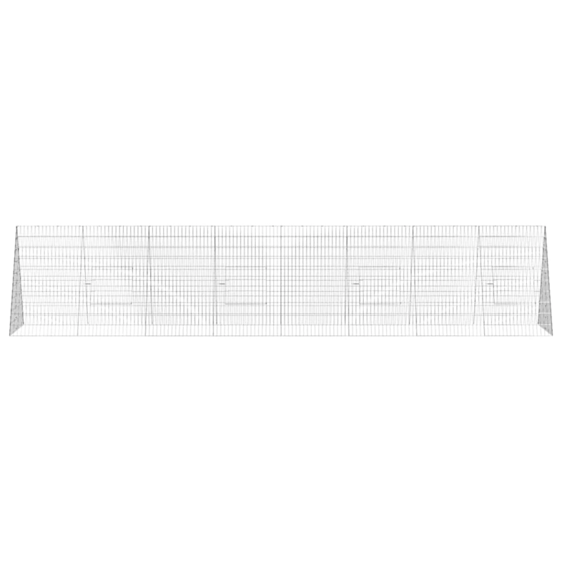 vidaXL Vistu būris Sudraba 430 x 100 x 85 cm Cinkots tērauds