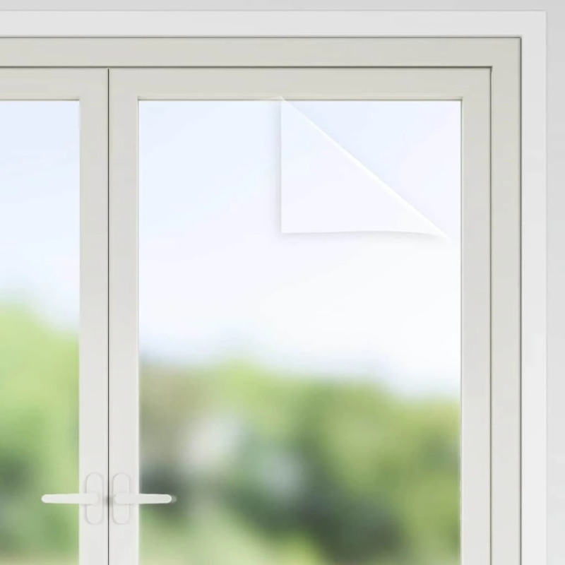 vidaXL Statiskā logu plēve Frosted pelēks 60 x 500 cm PVC