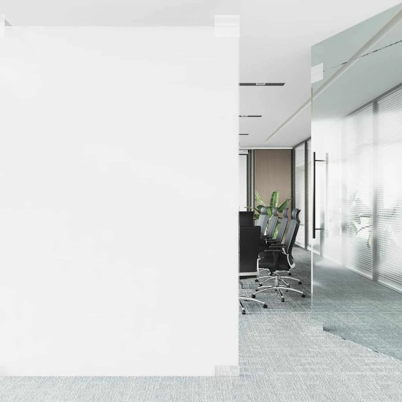 vidaXL Statiskā logu plēve Frosted balts 45 x 500 cm PVC