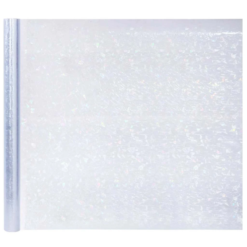 vidaXL Statiskā logu filma 3D varavīksnes raksts 60 x 2000 cm PVC