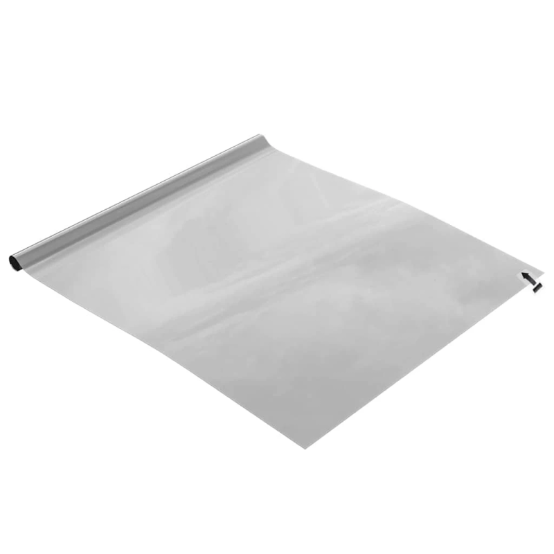 vidaXL Statiskā atstarojošā saules logu plēve Sudraba 90 x 500 cm PVC