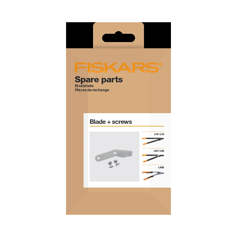 Fiskars PowerGear bypass zaru šķēru rezerves asmens ar skrūvēm ,1026288,