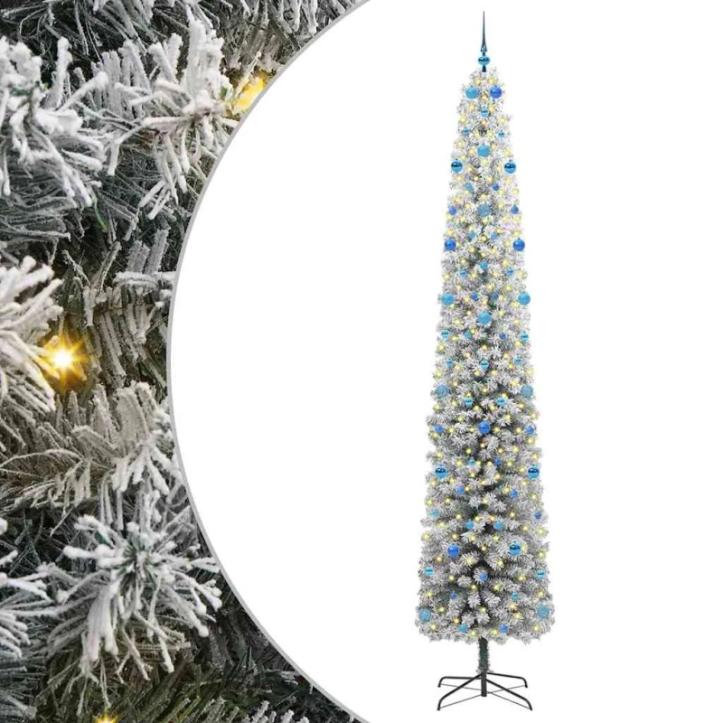 vidaXL Mākslīgā Ziemassvētku eglīte su 300 LED ar statīvu Zaļa 300 cm