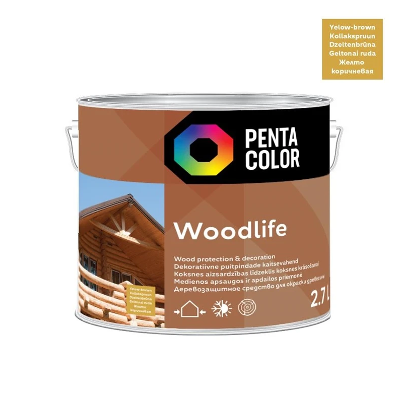 Impregnants woodlife dzelten brūns 2,7l