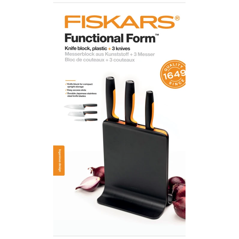 Fiskars Functional Form nažu bloks ar 3 nažiem ,1057555,