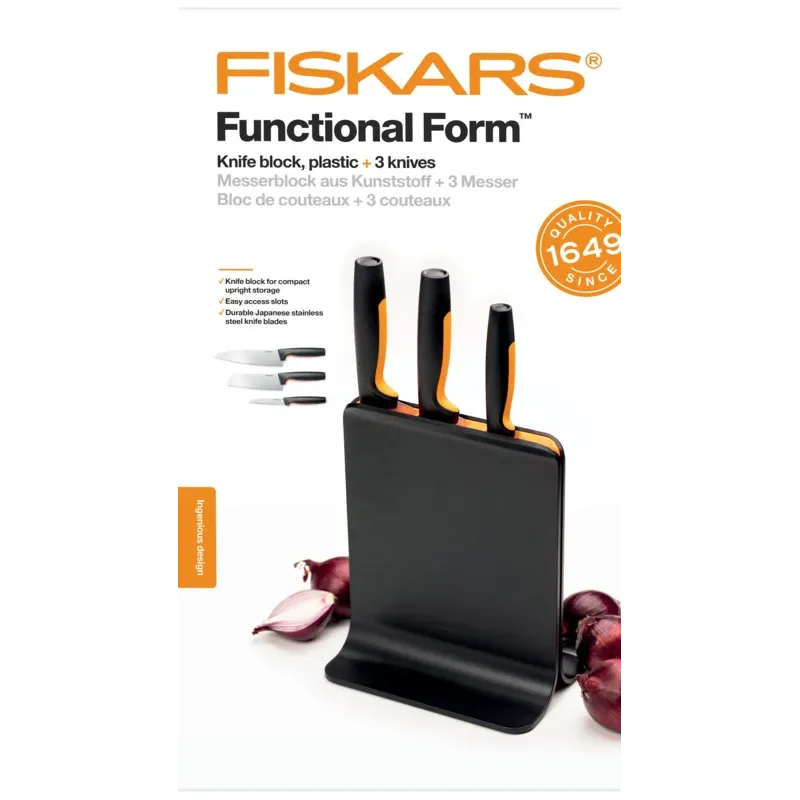 Virtuves nažu komplekts Fiskars Functional Form Plastic Knife Set, 4 gab.
