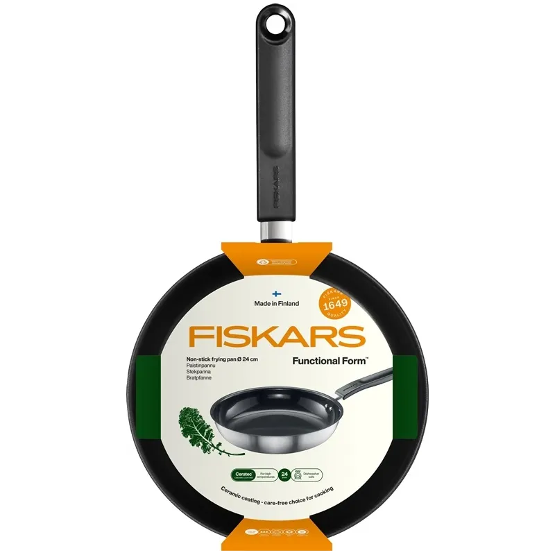 Cepšanas panna Fiskars Functional Form 1072310, 24 cm, nerūsējošais tērauds