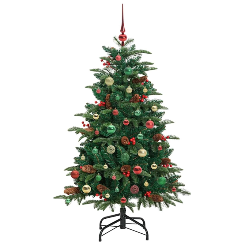 vidaXL Mākslīgā Ziemassvētku eglīte su 150 LED ar statīvu Zaļa 150 cm