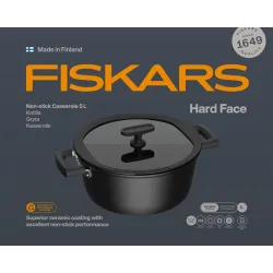 Casserole hard face 5l with lid