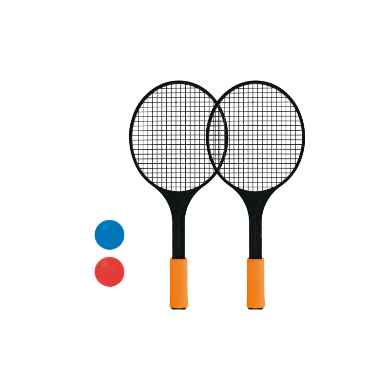 Rakešu komplekts ar 2 raketēm un 2 bumbiņām