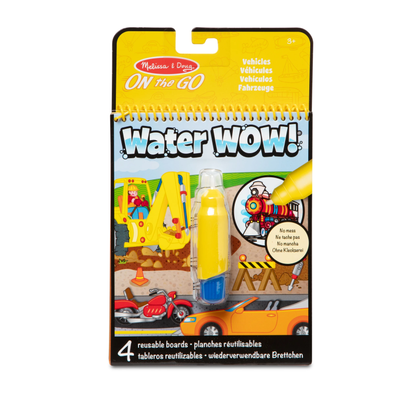 MELISSA & DOUG Water Wow! Ūdens krāsojamā grāmata – Transportlīdzekļi