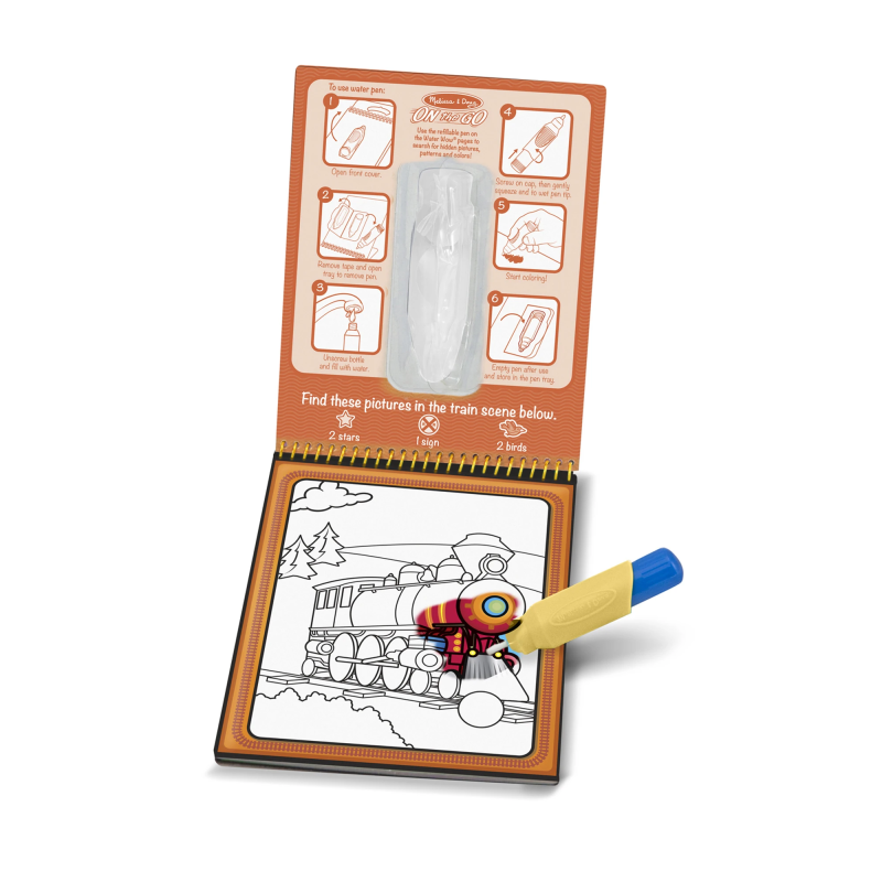 MELISSA & DOUG Water Wow! Ūdens krāsojamā grāmata – Transportlīdzekļi