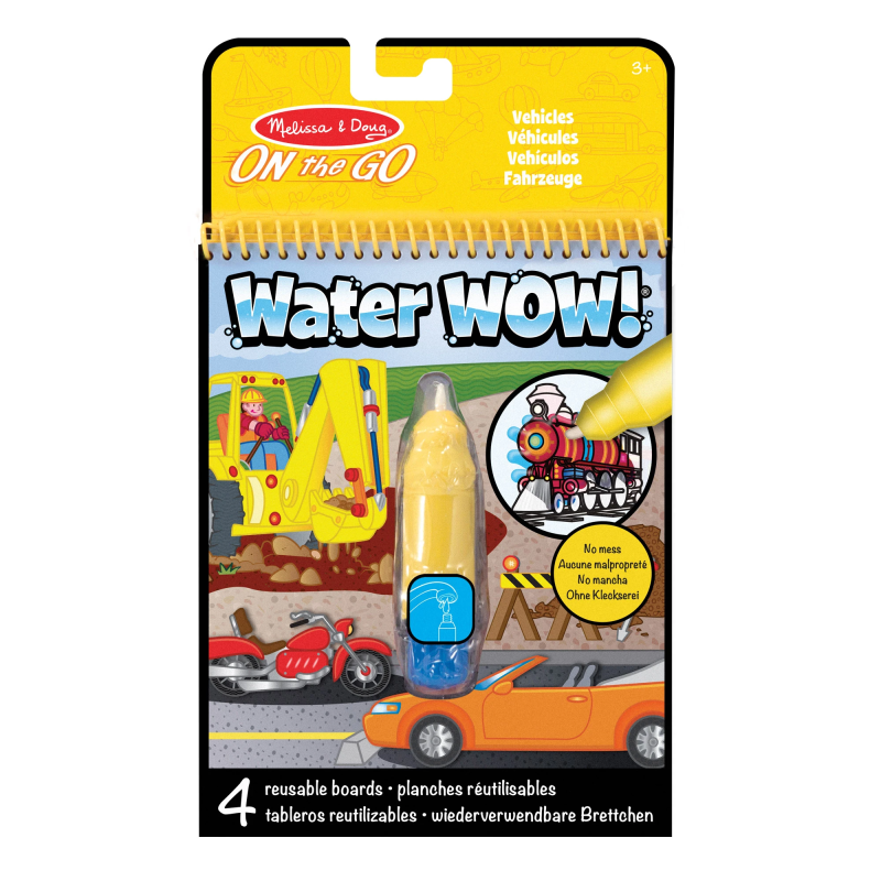 MELISSA & DOUG Water Wow! Ūdens krāsojamā grāmata – Transportlīdzekļi
