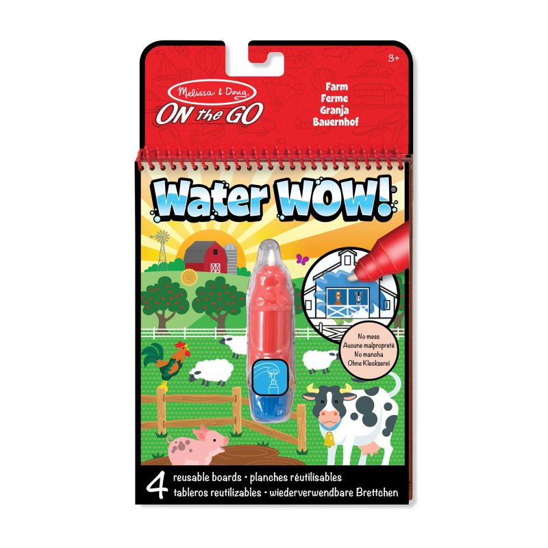 MELISSA & DOUG Water Wow! Ūdens krāsojamā grāmata – Lauku sēta