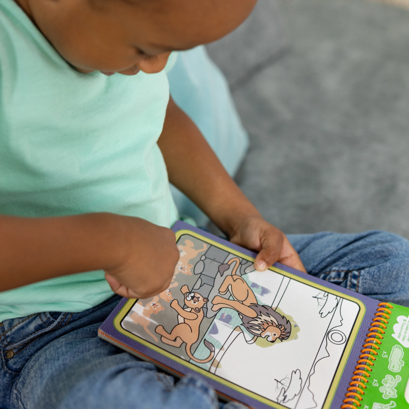 MELISSA & DOUG Ūdens krāsojamā grāmata Water Wow! – Safari