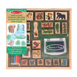 MELISSA & DOUG Zīmogu komplekts Lietus mežs