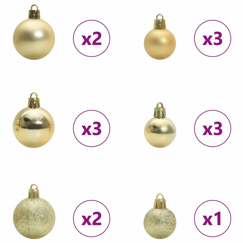 vidaXL Mākslīgā izliektā Ziemassvētku egle ar 150 LED gaismām 150 cm