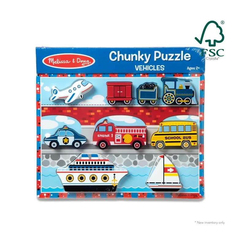 MELISSA & DOUG Puzle Transportlīdzekļi