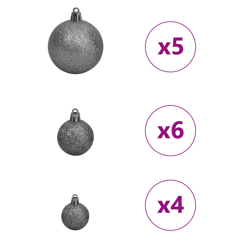 vidaXL Mākslīgā Ziemassvētku eglīte su 150 LED ar statīvu Balts 150 cm