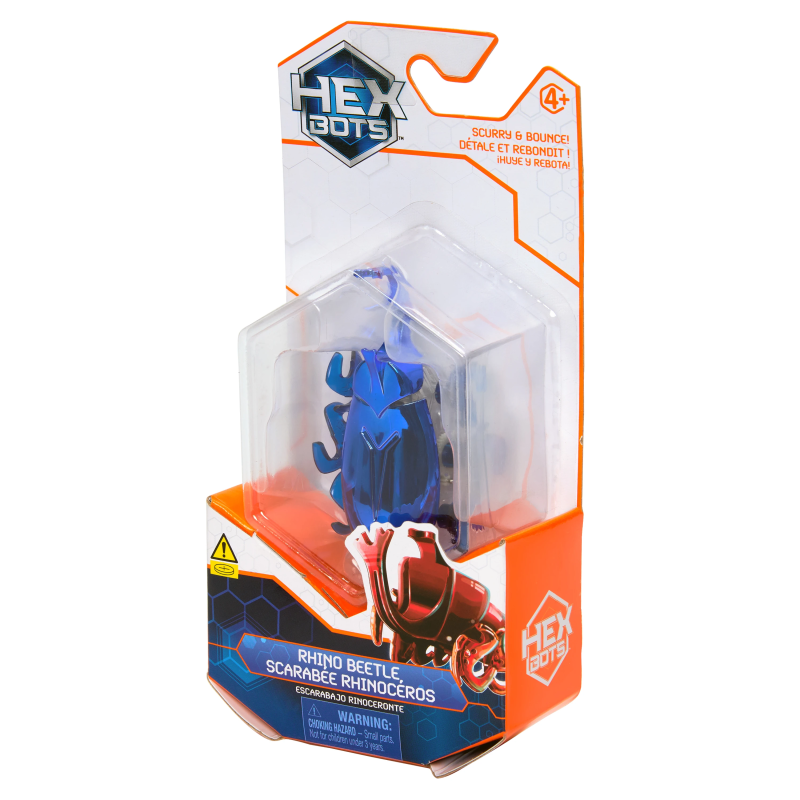 HEX BOTS Interaktīvā rotaļlieta Degunradžvabole