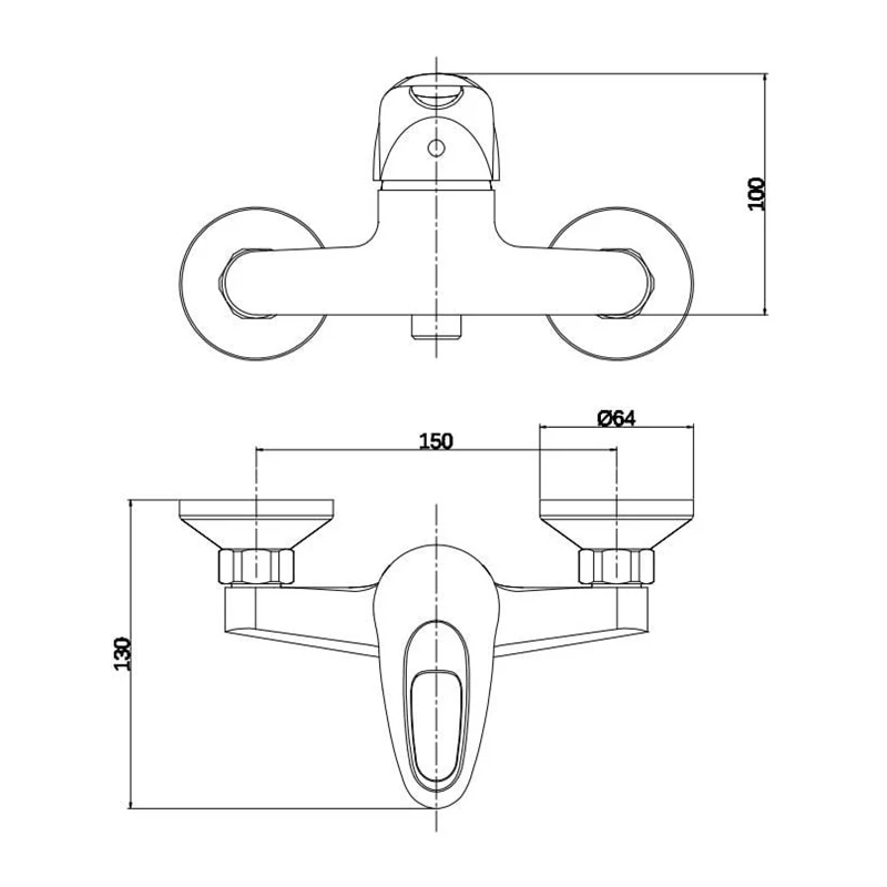 Maisītājs dušas df1224 misiņš hroms