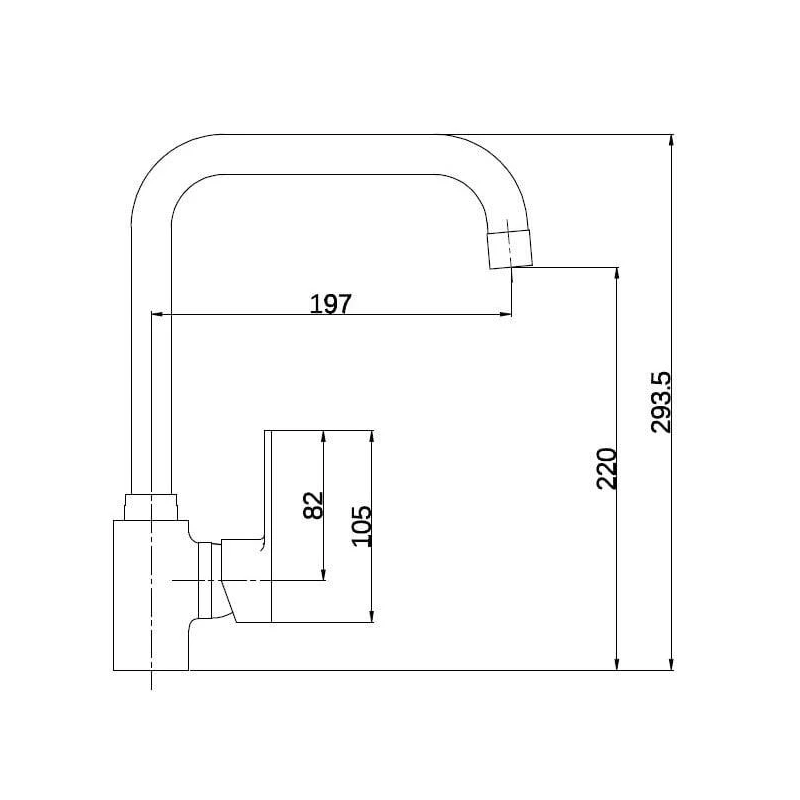 Maisītājs virt. ar augstu snīpi df11008