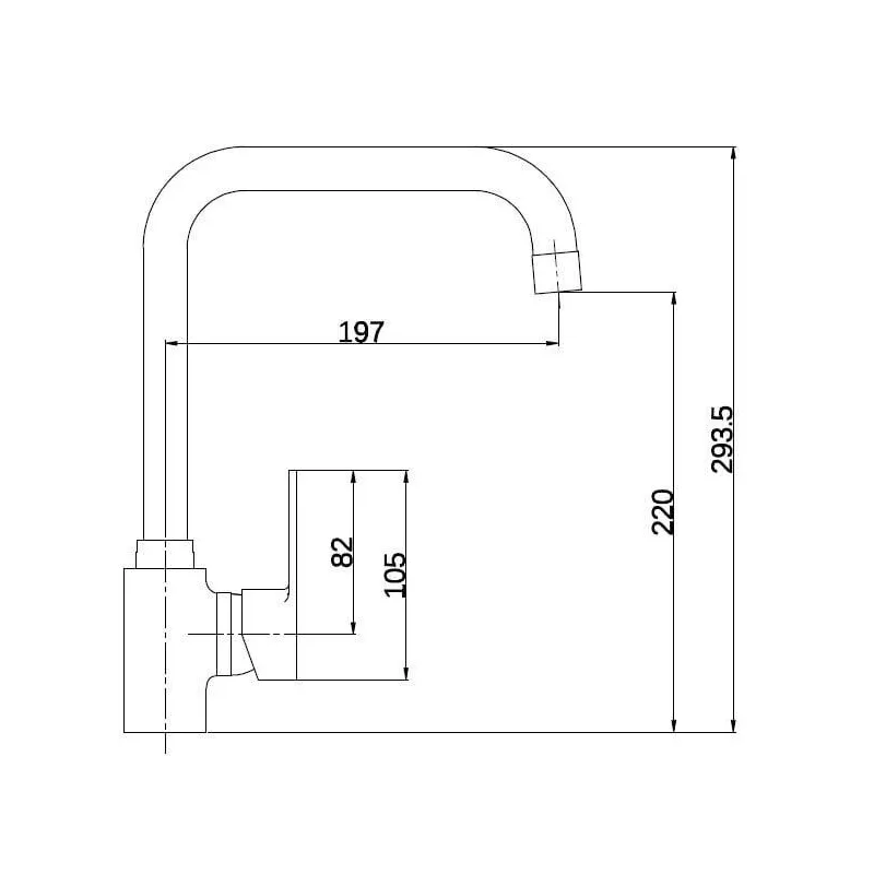 Maisītājs virt. ar augstu snīpi df11008