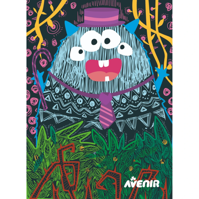 AVENIR Skrāpējams komplekts: Briesmonīši