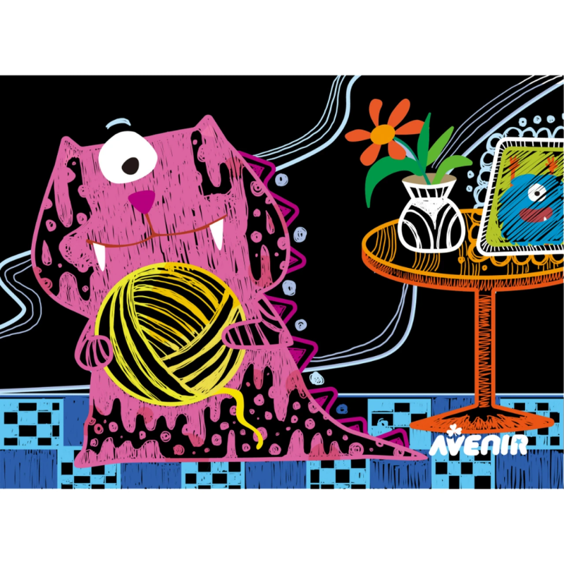 AVENIR Skrāpējams komplekts: Briesmonīši