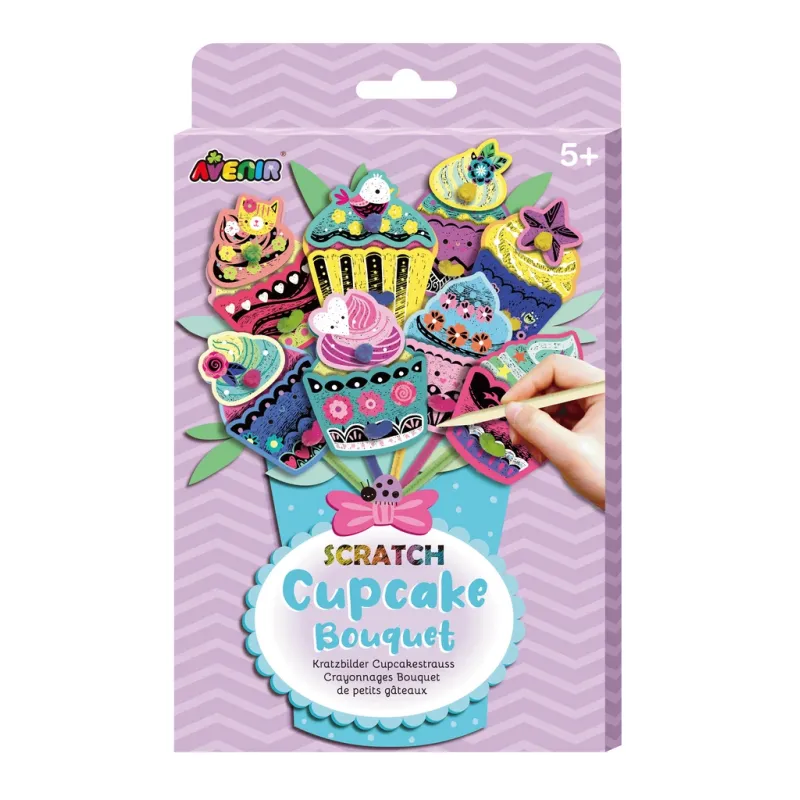 AVENIR Skrāpējamo attēlu komplekts: Kēksiņu pušķis