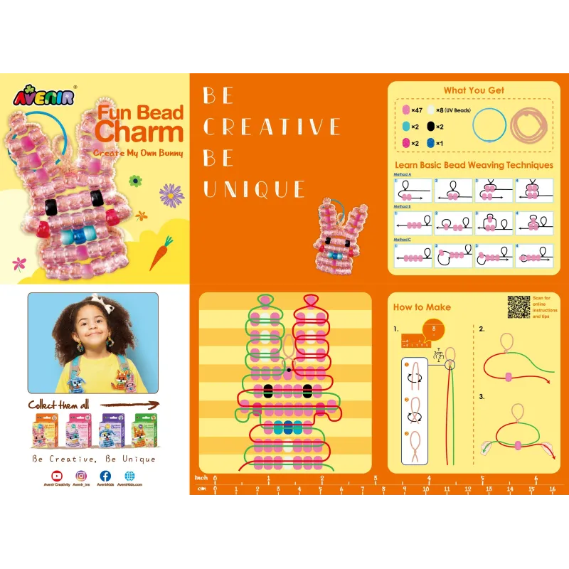 AVENIR Jautrs pērlīšu piekariņš: Izveido savu zaķi