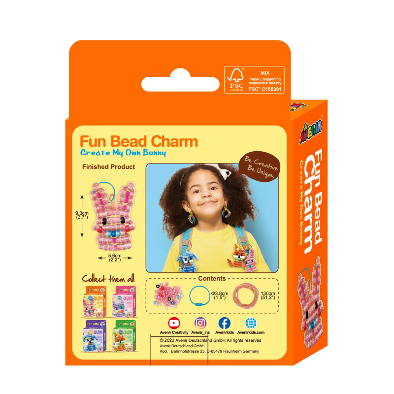 AVENIR Jautrs pērlīšu piekariņš: Izveido savu zaķi