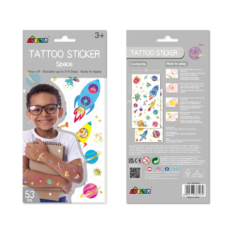 AVENIR Tetovējumu uzlīmes: Kosmoss