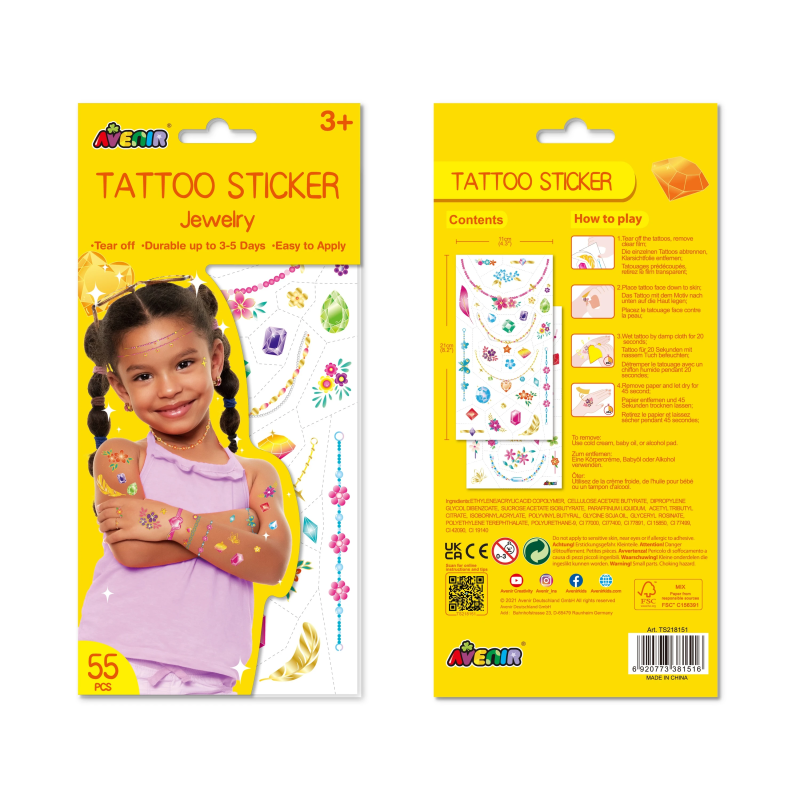 AVENIR Tetovējumu uzlīmes: Rotaslietas