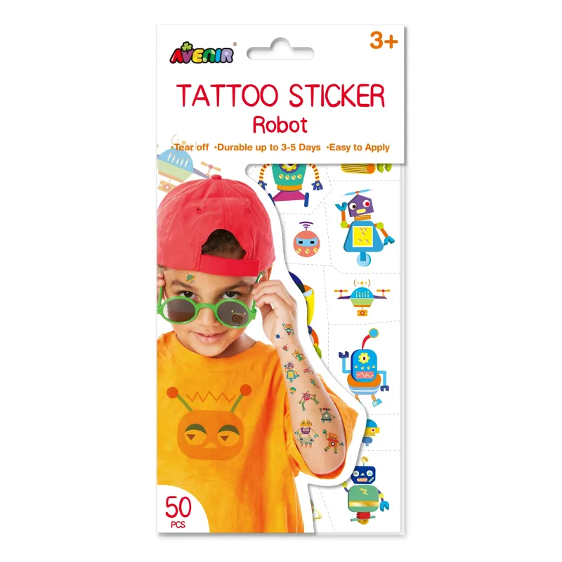 AVENIR Tetovējumu uzlīmes: Robots