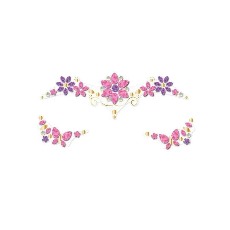 Набор самоклеящихся камней для лица Avenir Flowers TS228224