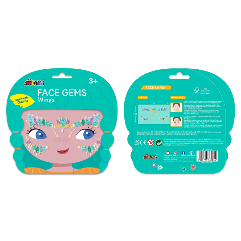 AVENIR Dārgakmeņi sejai: Spārni