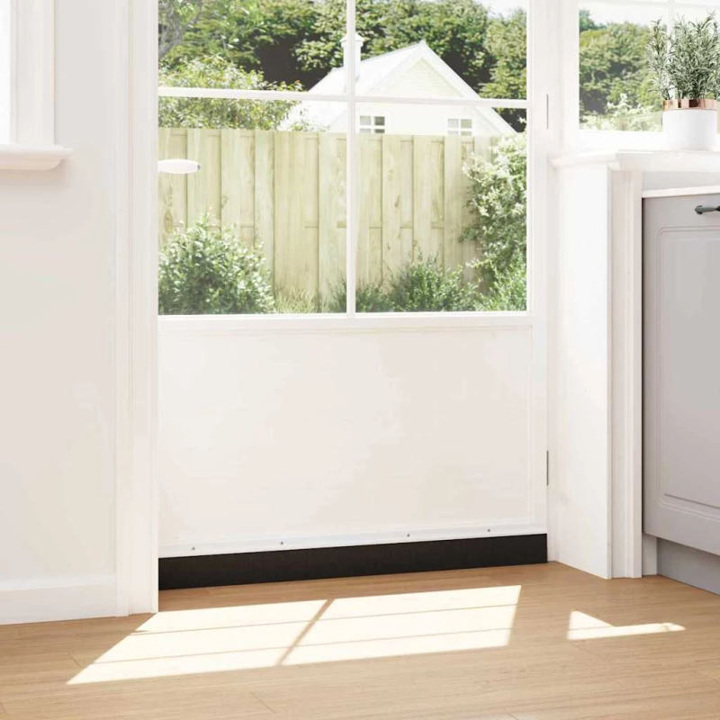 vidaXL Skrūvējami durvju birstes blīvējumi 12 pcs Balts 100 cm