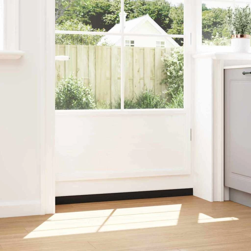 vidaXL Skrūvējami durvju birstes blīvējumi 2 pcs Balts 100 cm