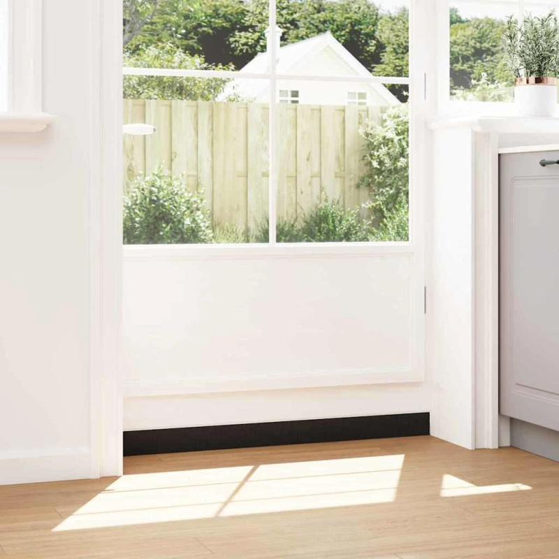 vidaXL Skrūvējami durvju birstes blīvējumi 2 pcs Balts 100 cm